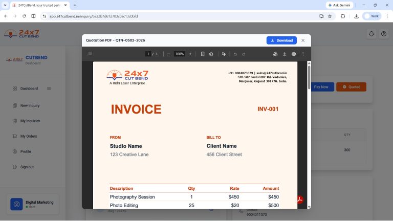 Homepage Online Laser Cutting,metal fabrication online India,stainless steel laser cutting,aluminium laser cutting,custom metal parts India